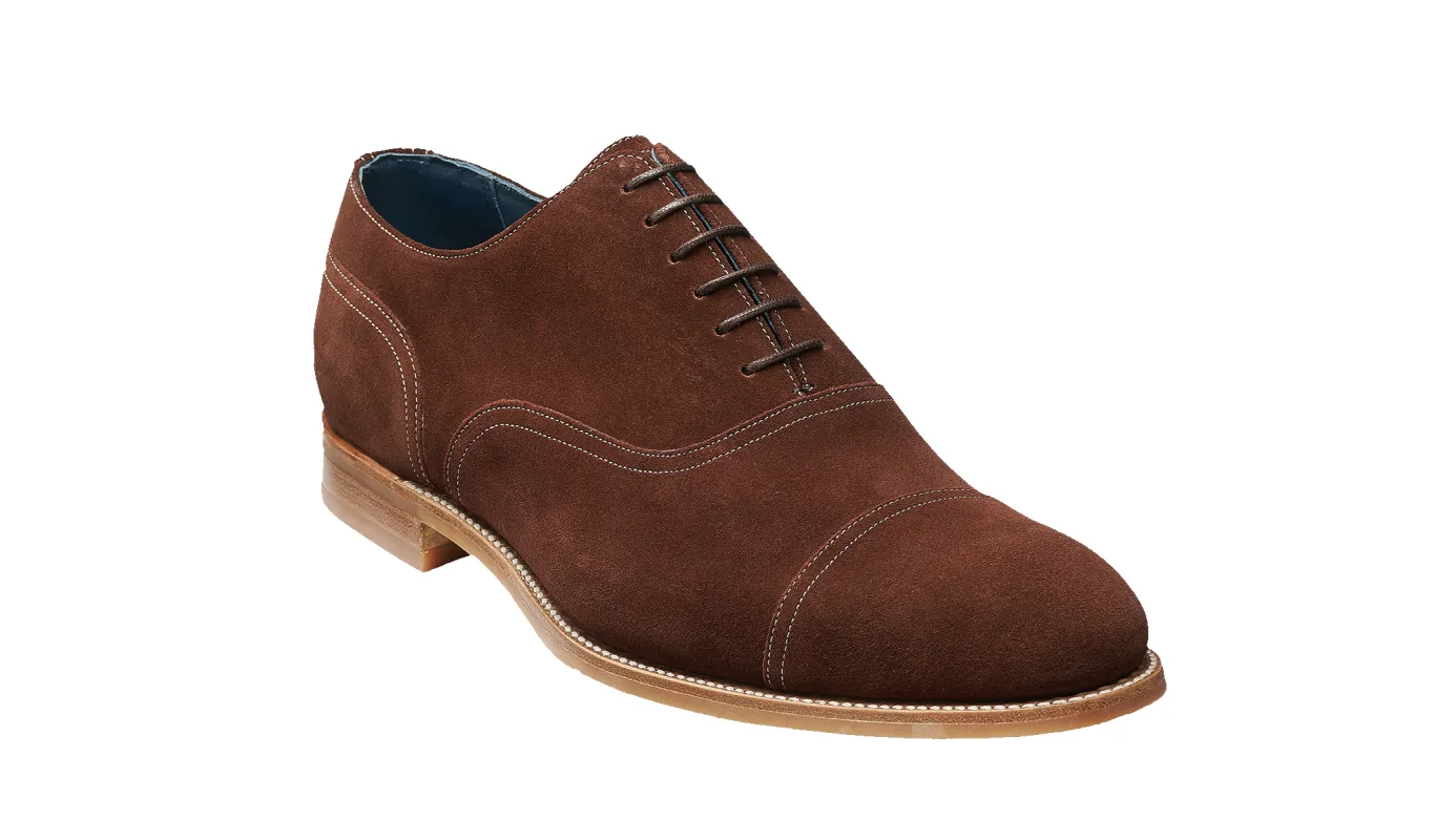 Pullman - Mid Brown Suede sold by Barker Shoes