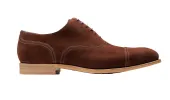 Pullman - Mid Brown Suede sold by Barker Shoes