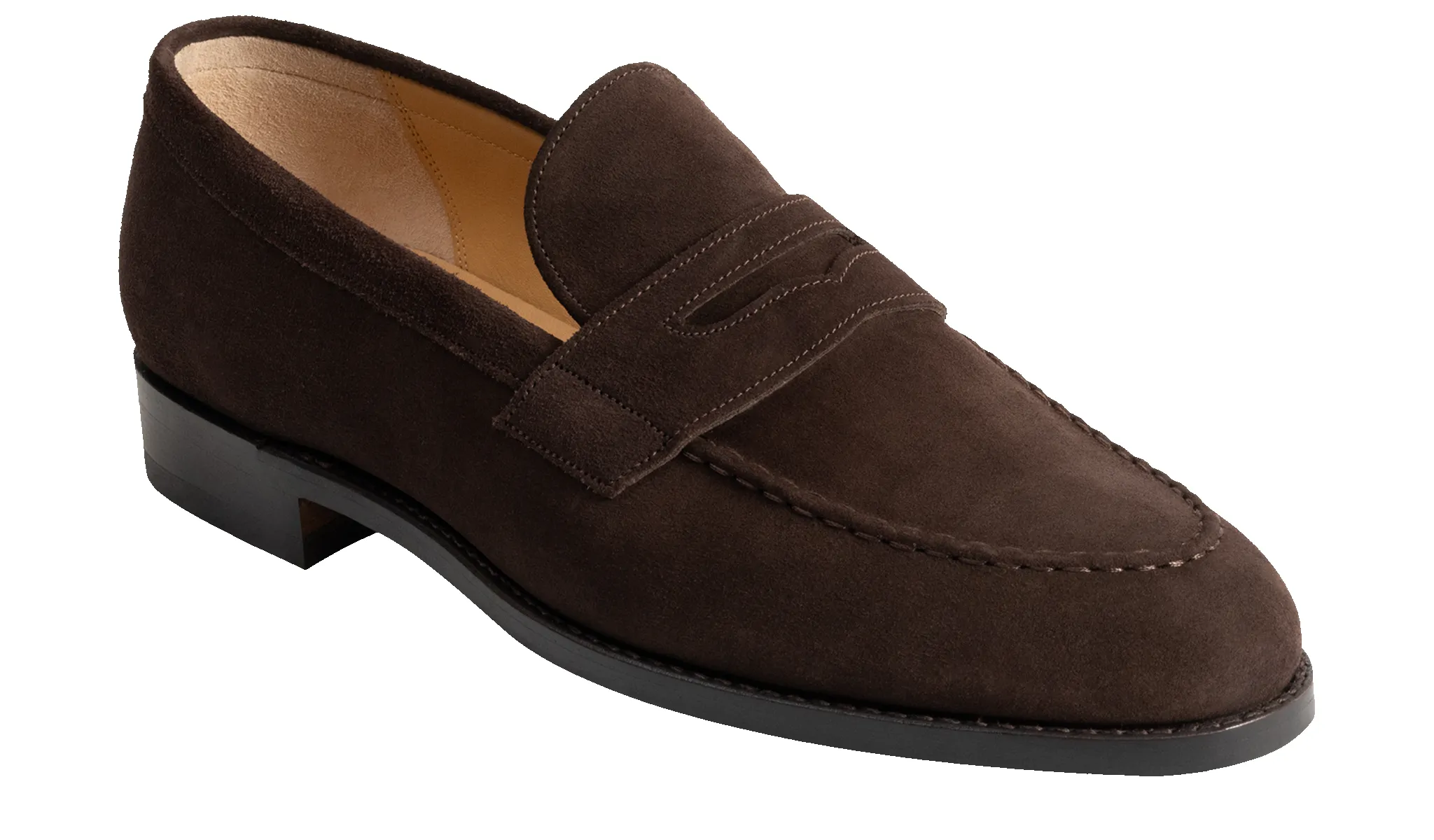 Braunton - Dark Brown Suede sold by Barker Shoes