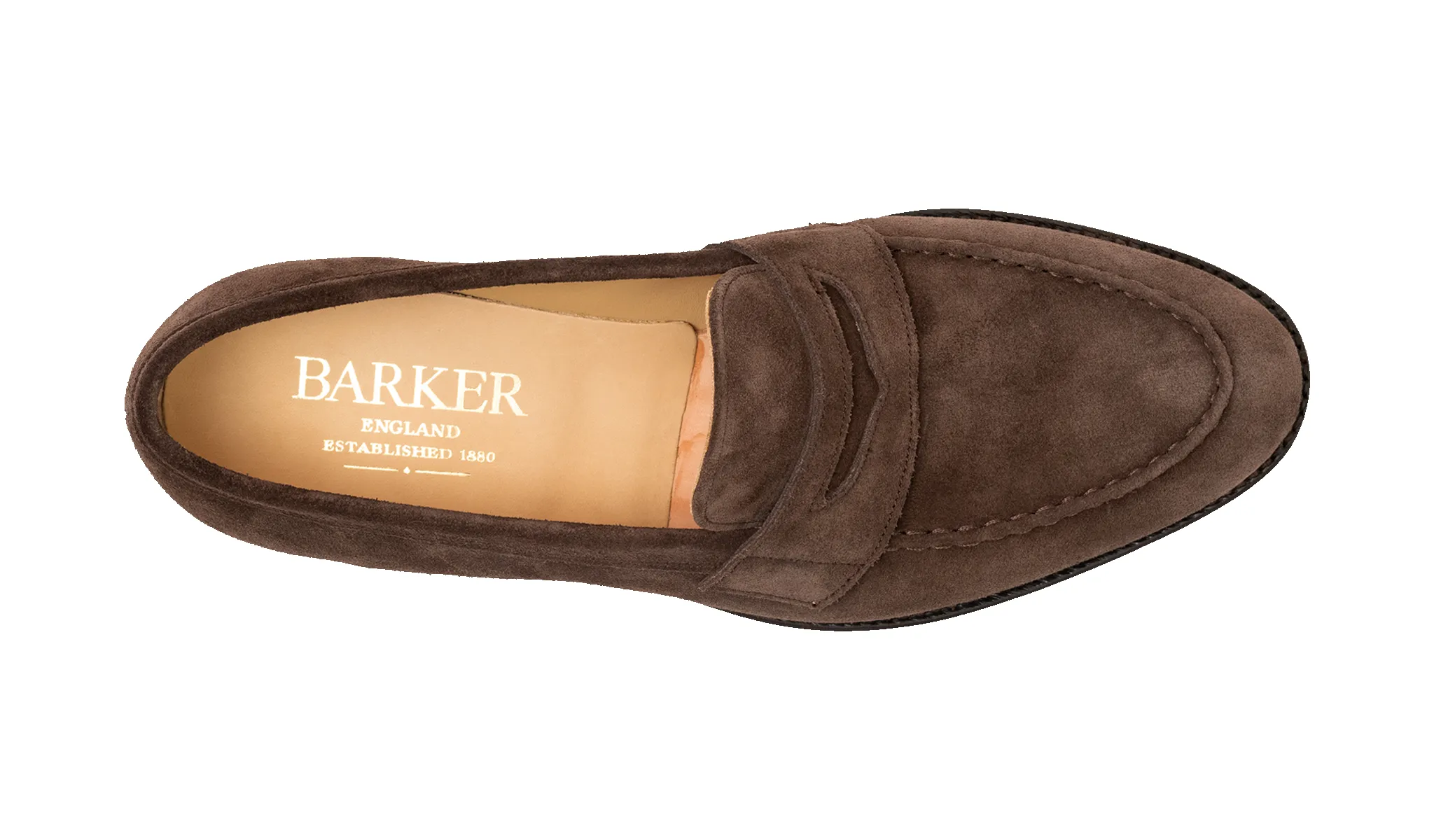 Braunton - Dark Brown Suede sold by Barker Shoes product image thumbnail 3