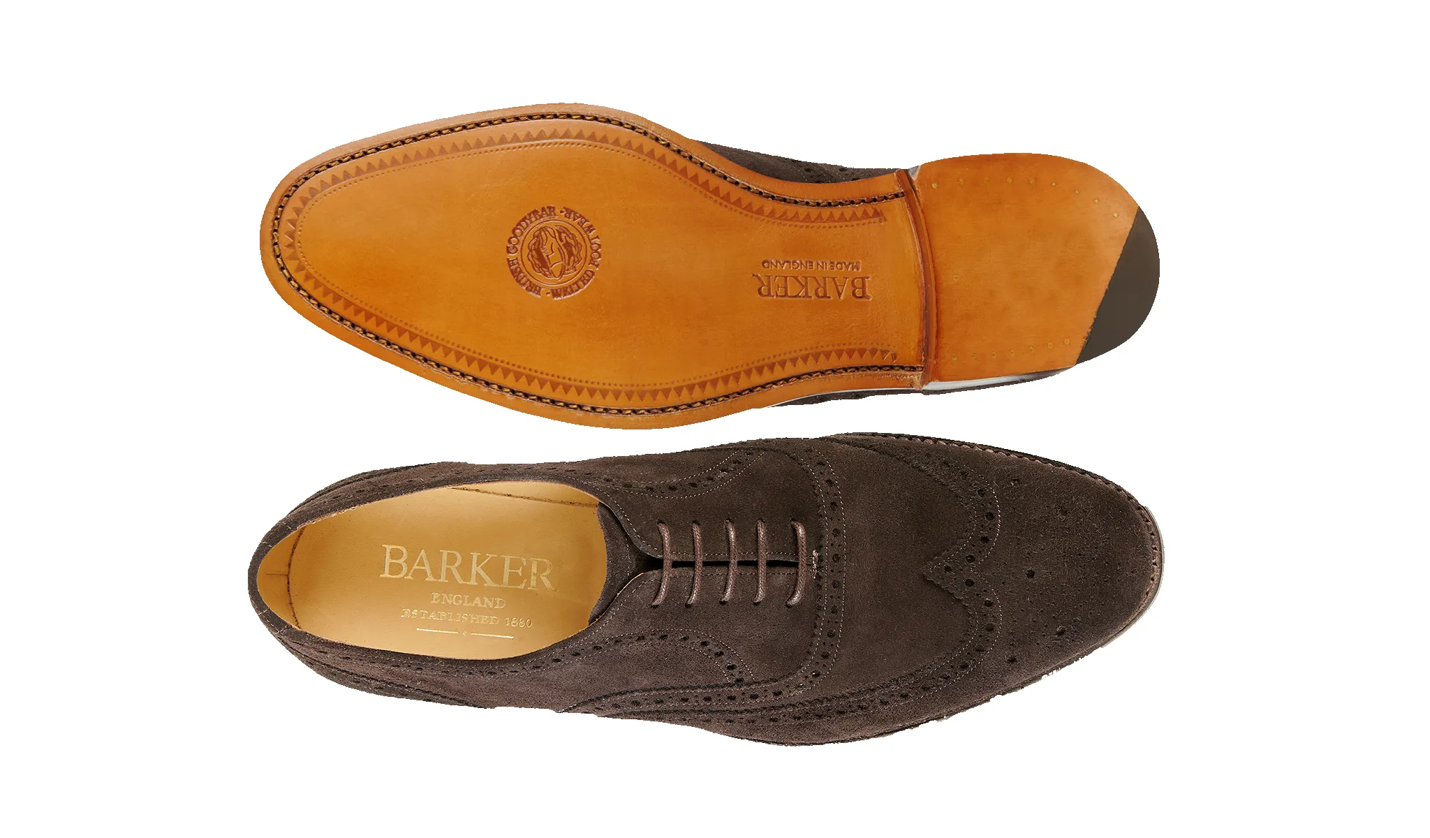 Malton - Ebano Suede sold by Barker Shoes product image thumbnail 4