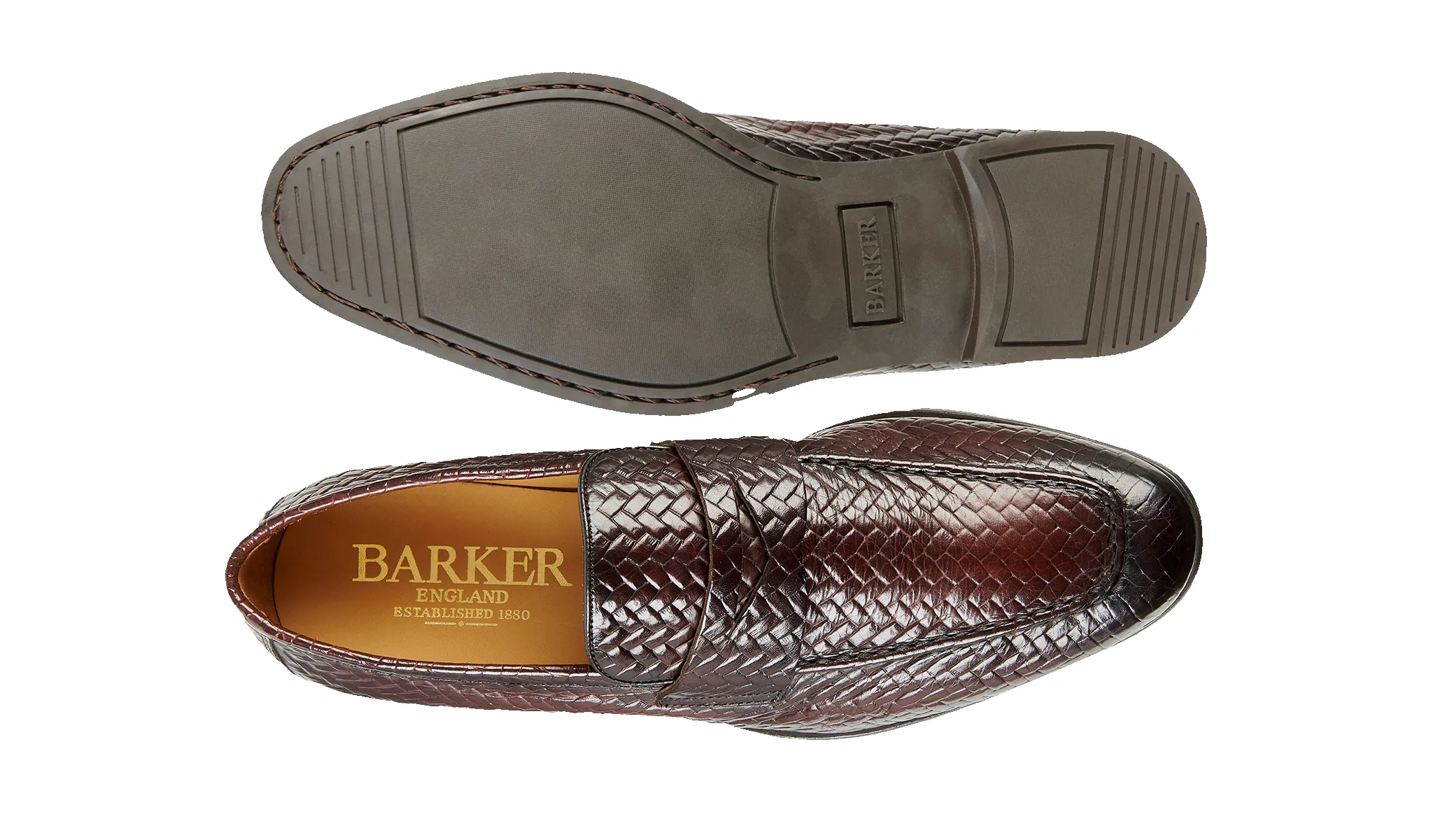 Capri - Brown Weave Brown Stain sold by Barker Shoes product image thumbnail 4