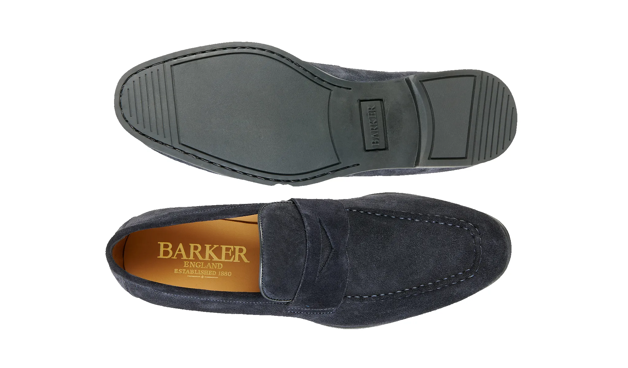Capri - Navy Suede sold by Barker Shoes product image thumbnail 4