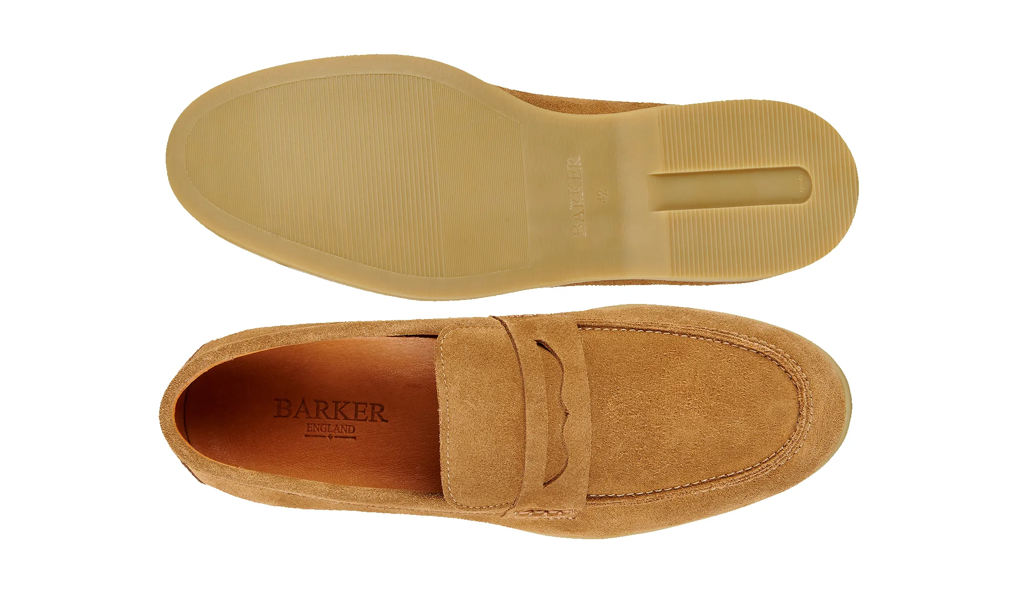 Santiago - Tan Suede Caramel Sole sold by Barker Shoes product image thumbnail 4