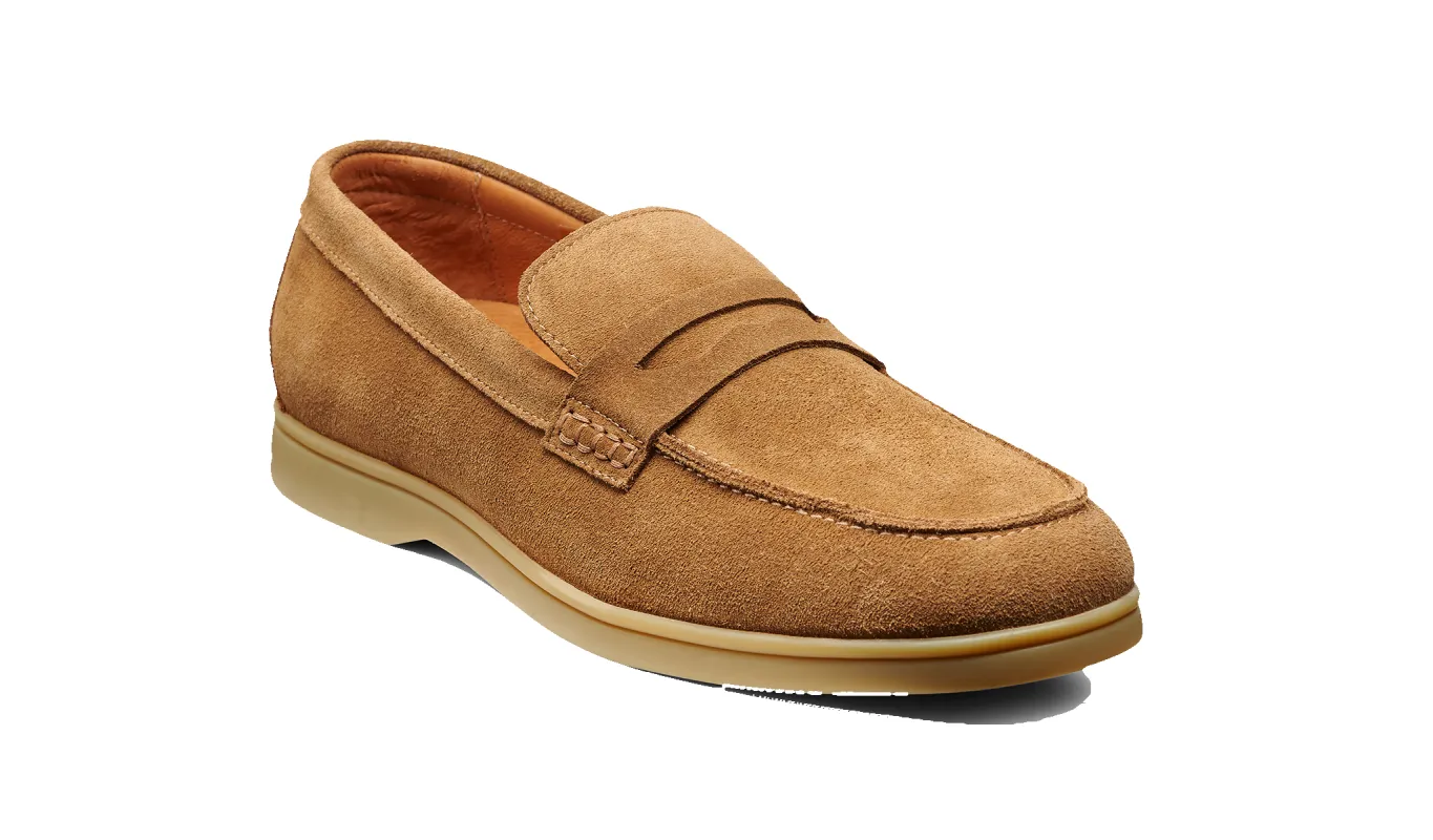 Santiago - Tan Suede Caramel Sole sold by Barker Shoes