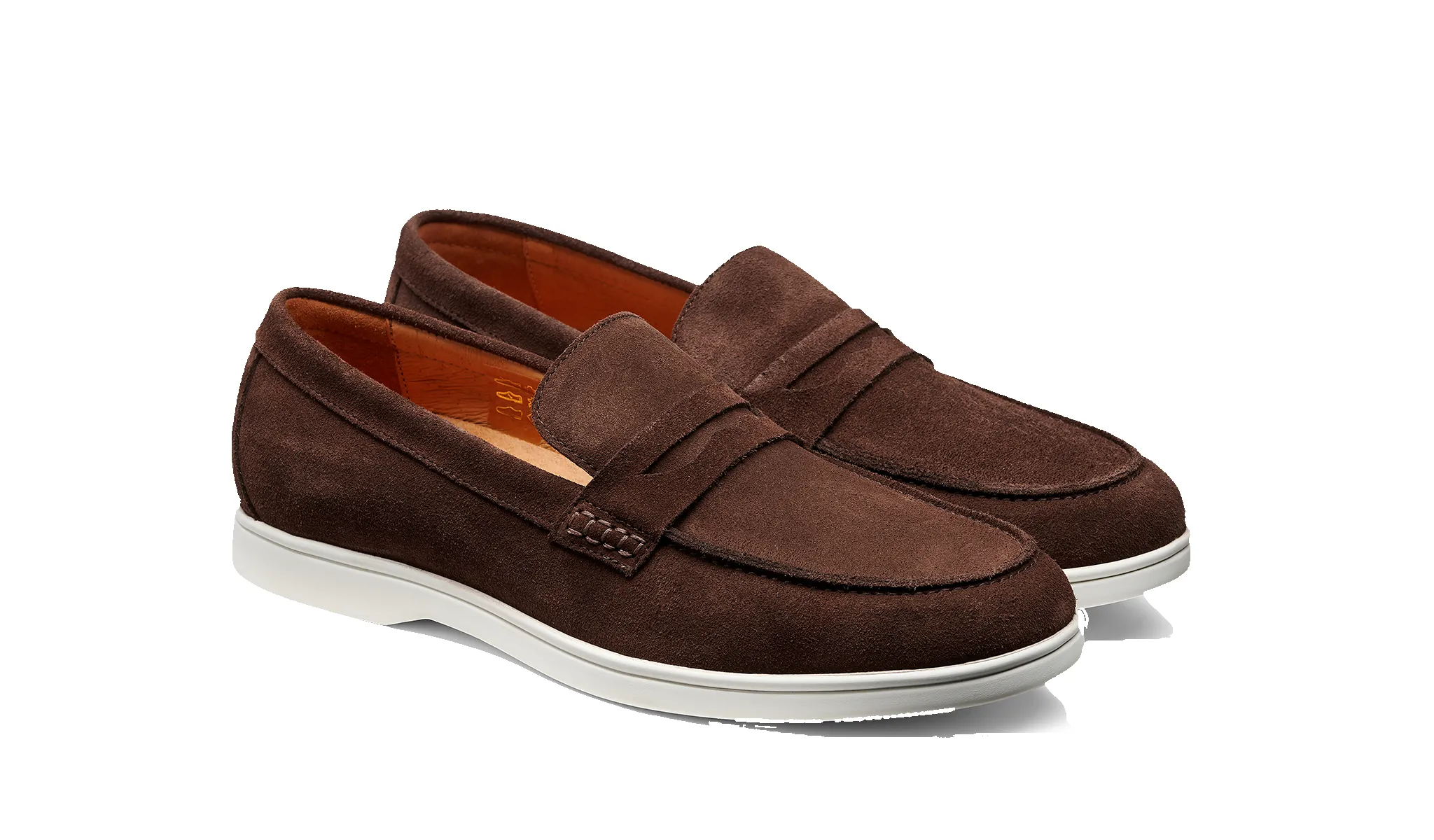 Santiago - Coffee Suede White Sole sold by Barker Shoes product image thumbnail 3