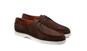 Vigo - Coffee Suede White Sole sold by Barker Shoes