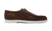 Vigo - Coffee Suede White Sole sold by Barker Shoes
