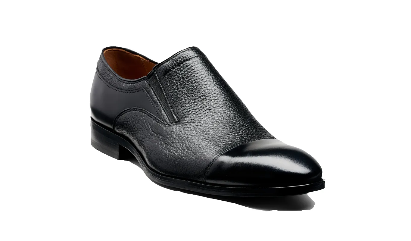 Dover - Black Hishine Black Cervo sold by Barker Shoes