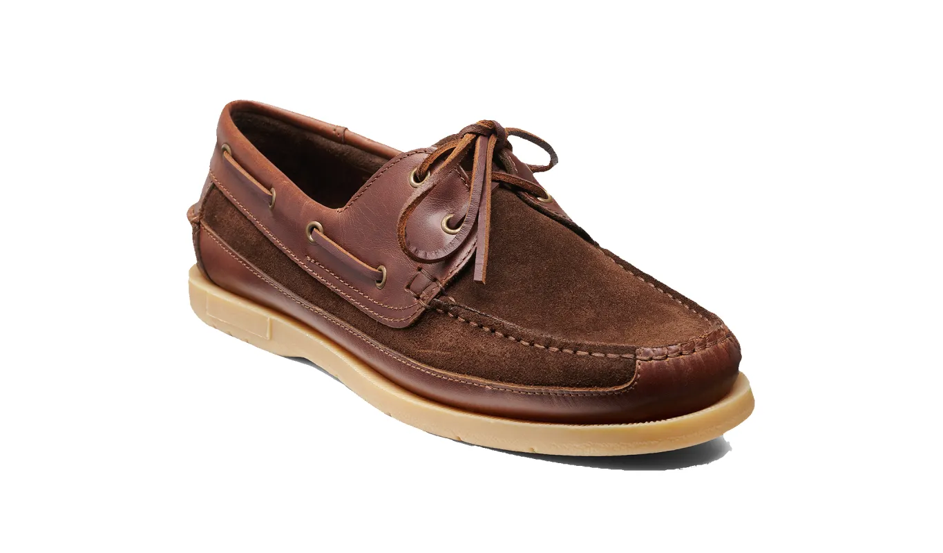 Dexter - Cognac Leather Coffee Suede sold by Barker Shoes