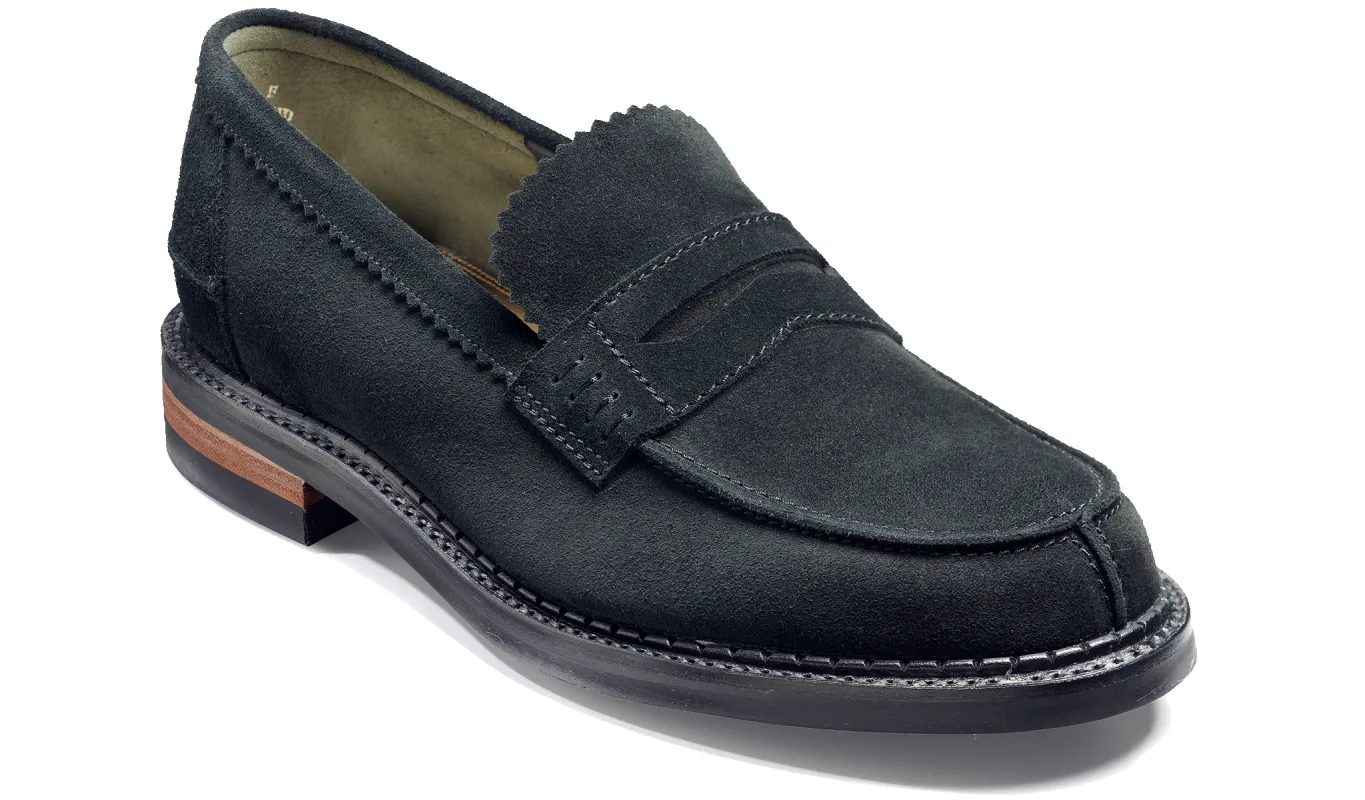 Mears - Black Suede (Sample) made by Barker Shoes
