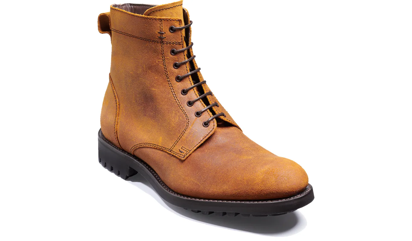 Logan - Brindle Waxy Calf sold by Barker Shoes