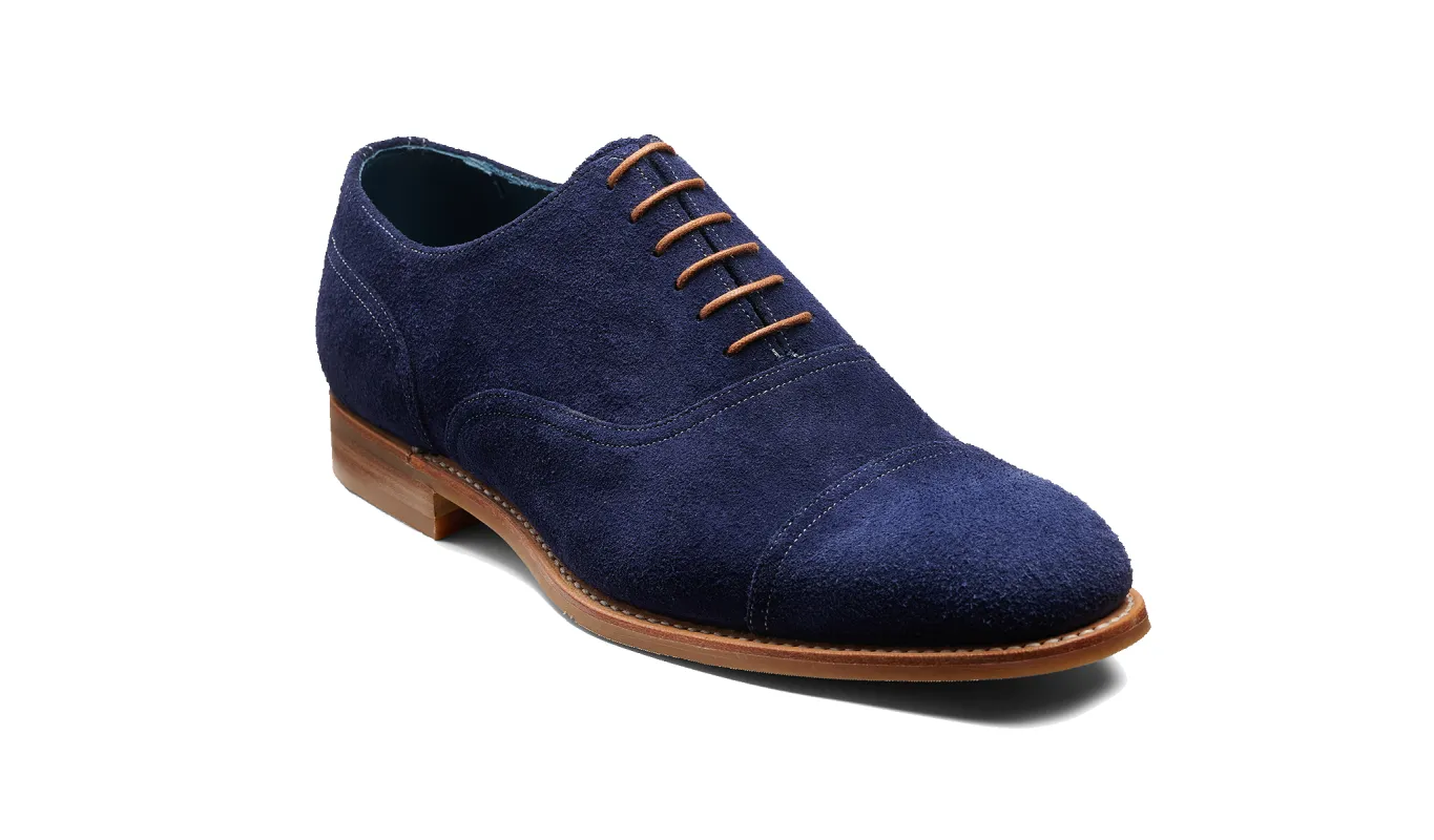 Pullman - Navy Suede sold by Barker Shoes