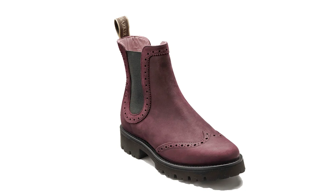 Jessie - Deep Burgundy Nubuck sold by Barker Shoes