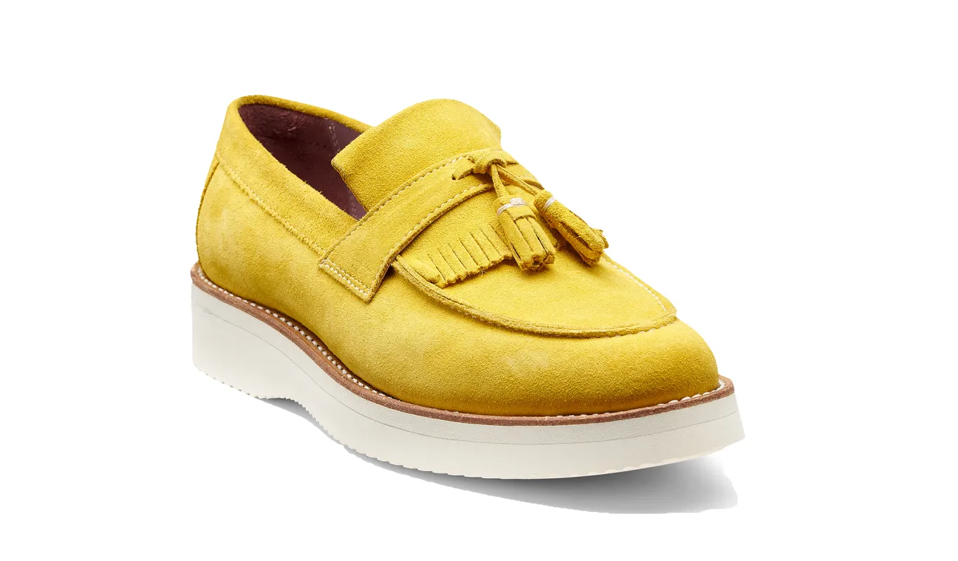 Abbie - Yellow Suede sold by Barker Shoes