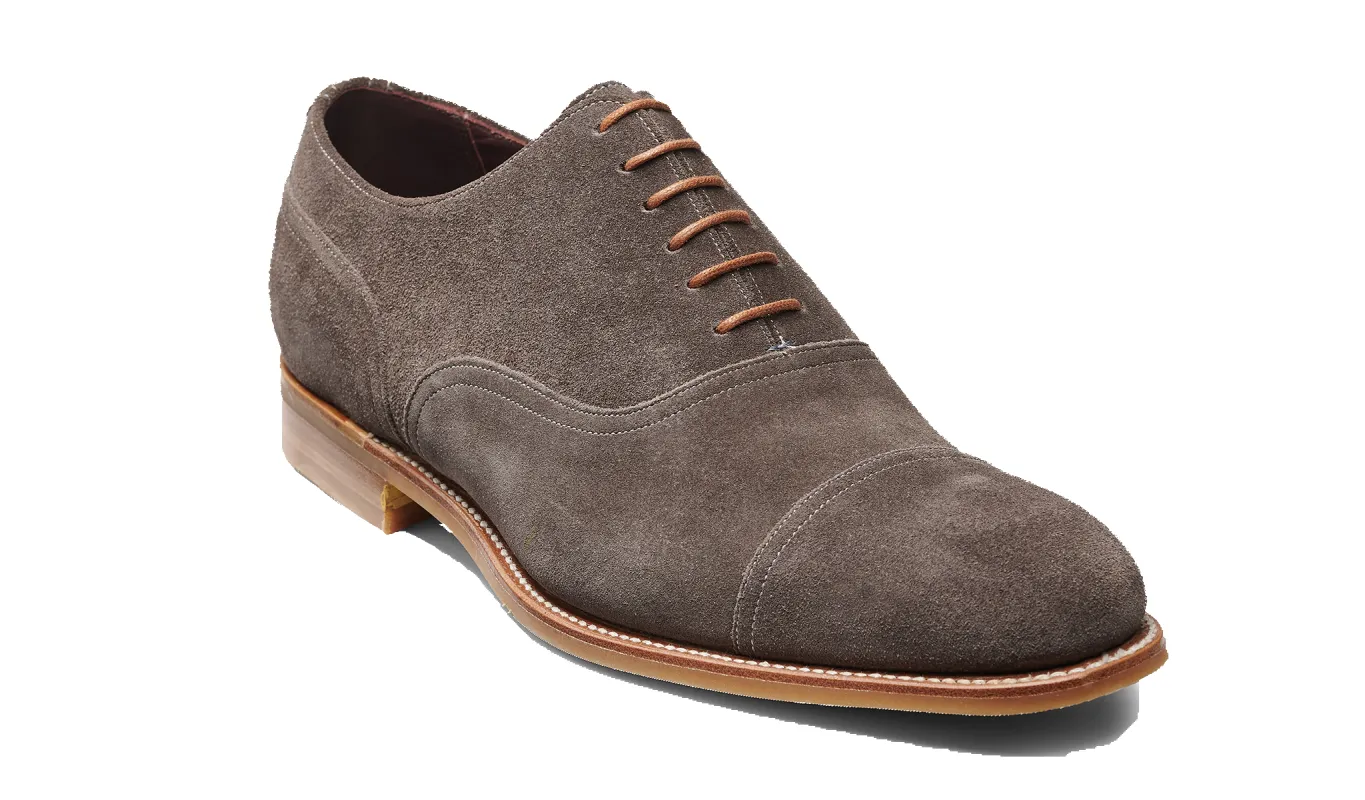 Pullman - Grey Suede made by Barker Shoes