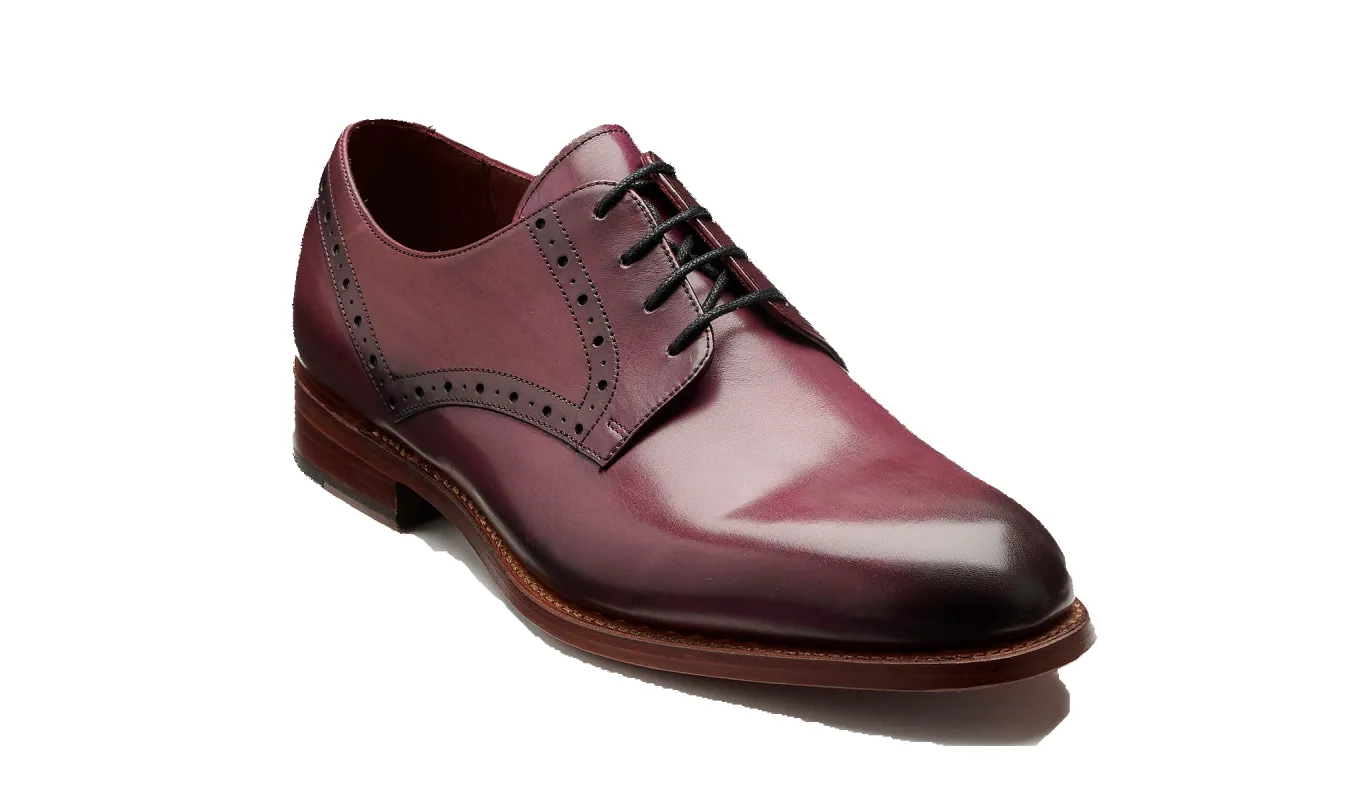 Buckhurst - Hand Brushed Burgundy made by Barker Shoes