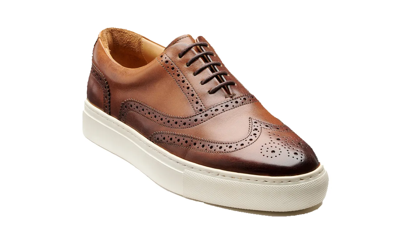 Owen - Walnut Calf made by Barker Shoes