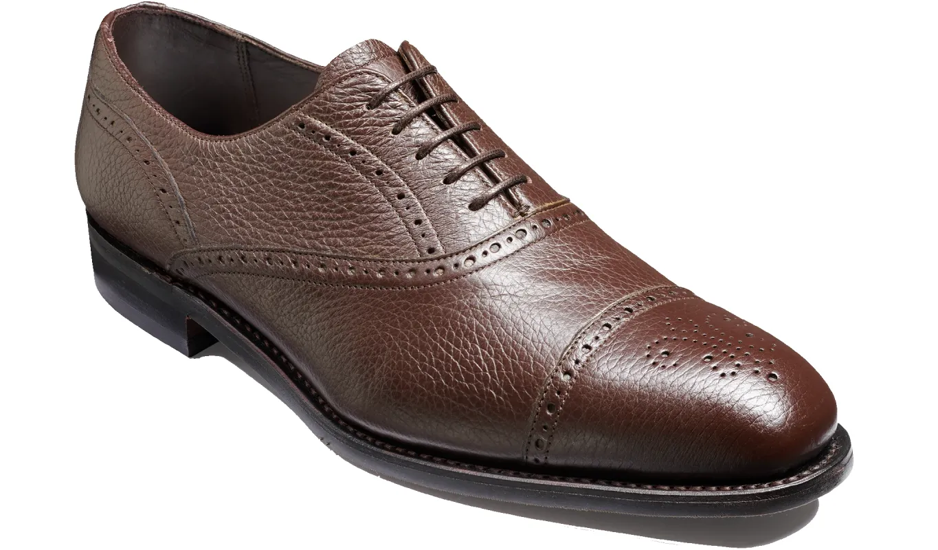 Newent - Dark Brown Deerskin sold by Barker Shoes