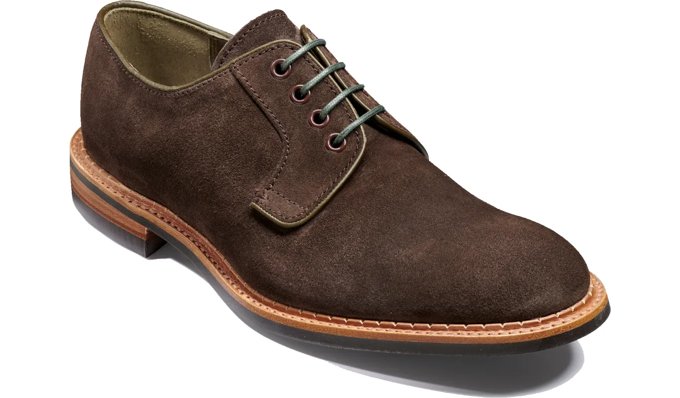 Berry - Bitter Chocolate Suede sold by Barker Shoes