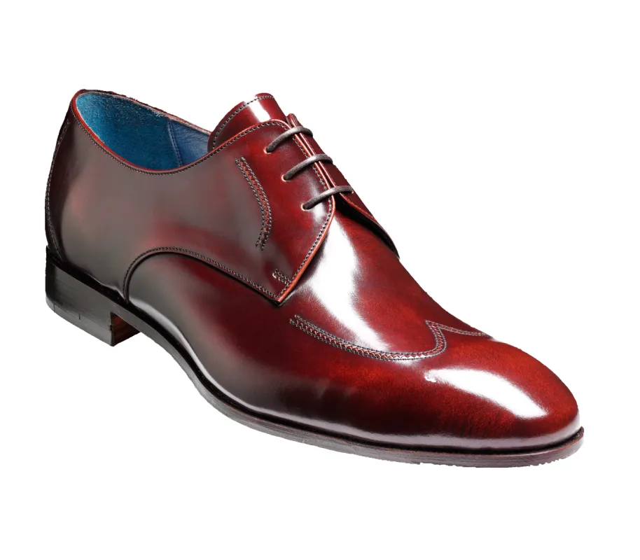 Daley - Burgundy Hi Shine sold by Barker Shoes
