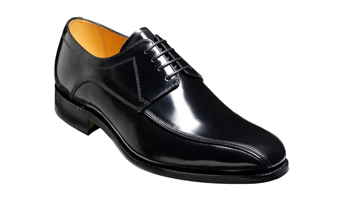 Newbury - Black Hi-Shine sold by Barker Shoes