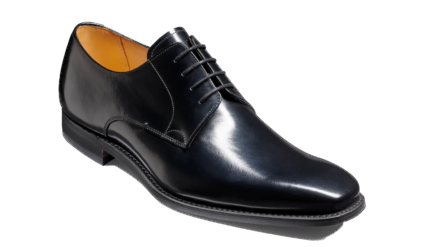 Lyle - Black Hi-Shine sold by Barker Shoes