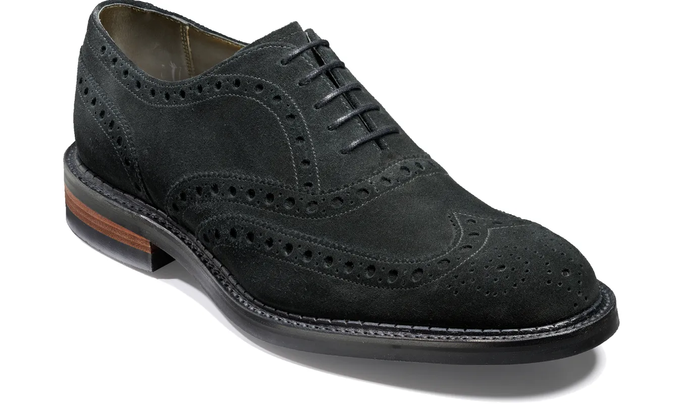 Station - Black Suede sold by Barker Shoes