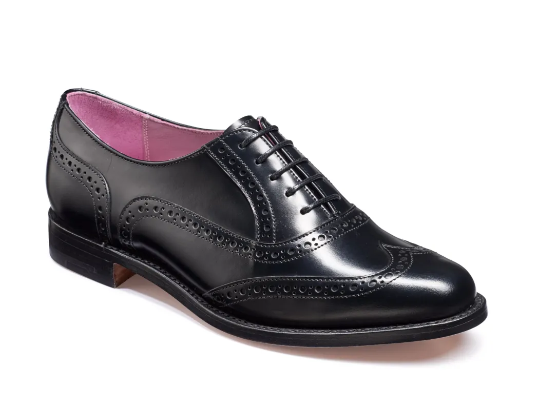 Freya - Black Hi-Shine made by Barker Shoes