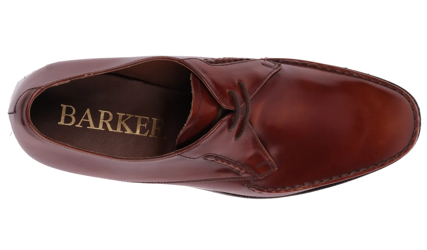 Pitney - Deep Brown Hi-Shine sold by Barker Shoes