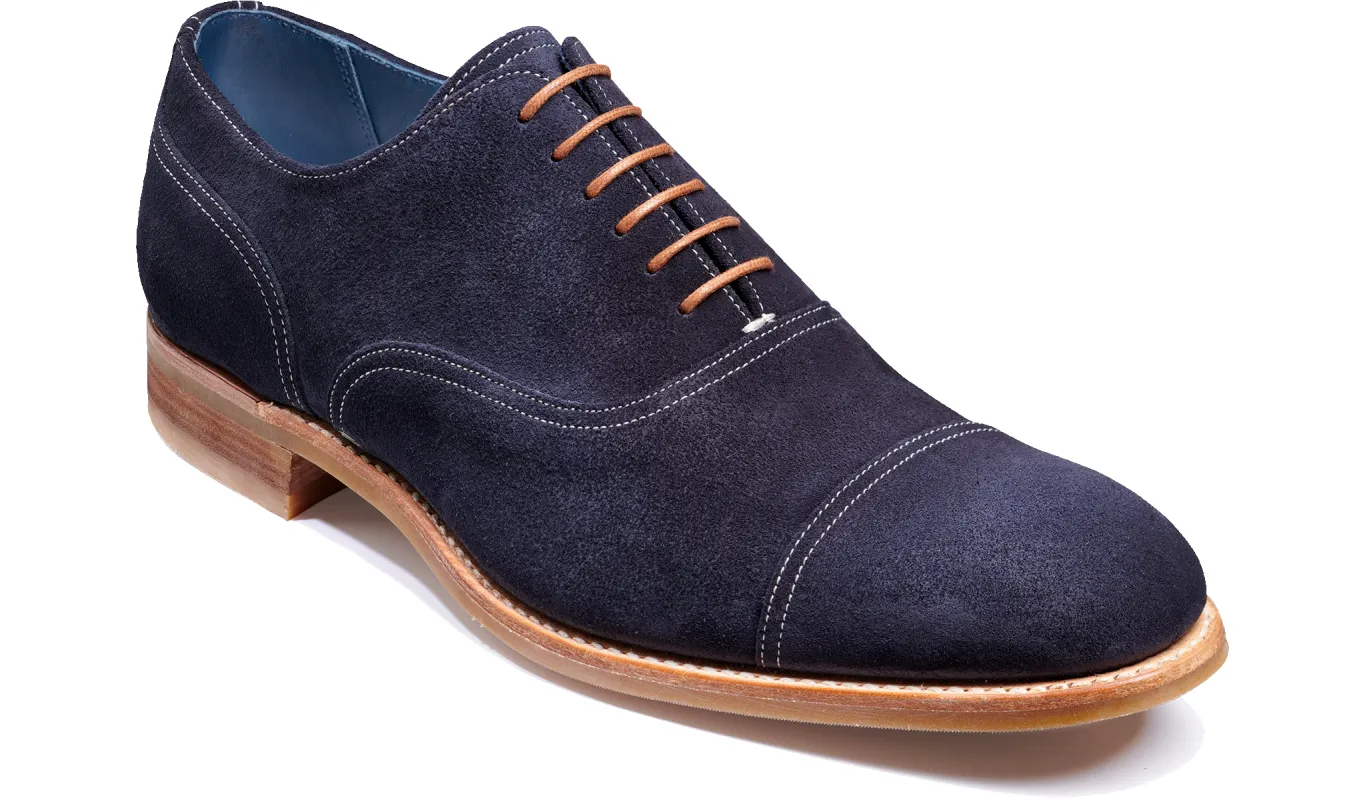Pullman - Navy Suede sold by Barker Shoes