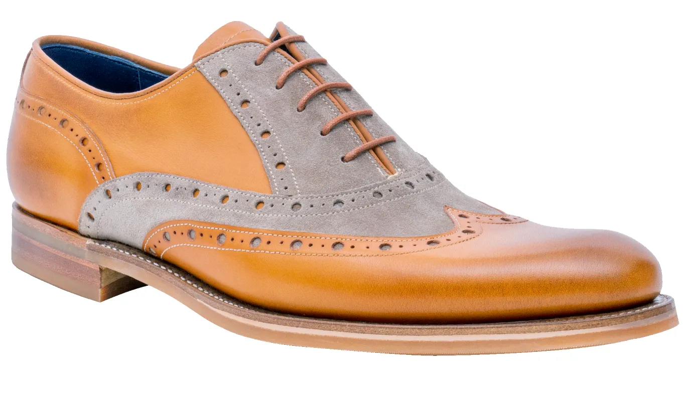 Abingdon - Cedar Calf Polo Suede sold by Barker Shoes
