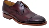 Wye - Hand Brushed Burgundy sold by Barker Shoes