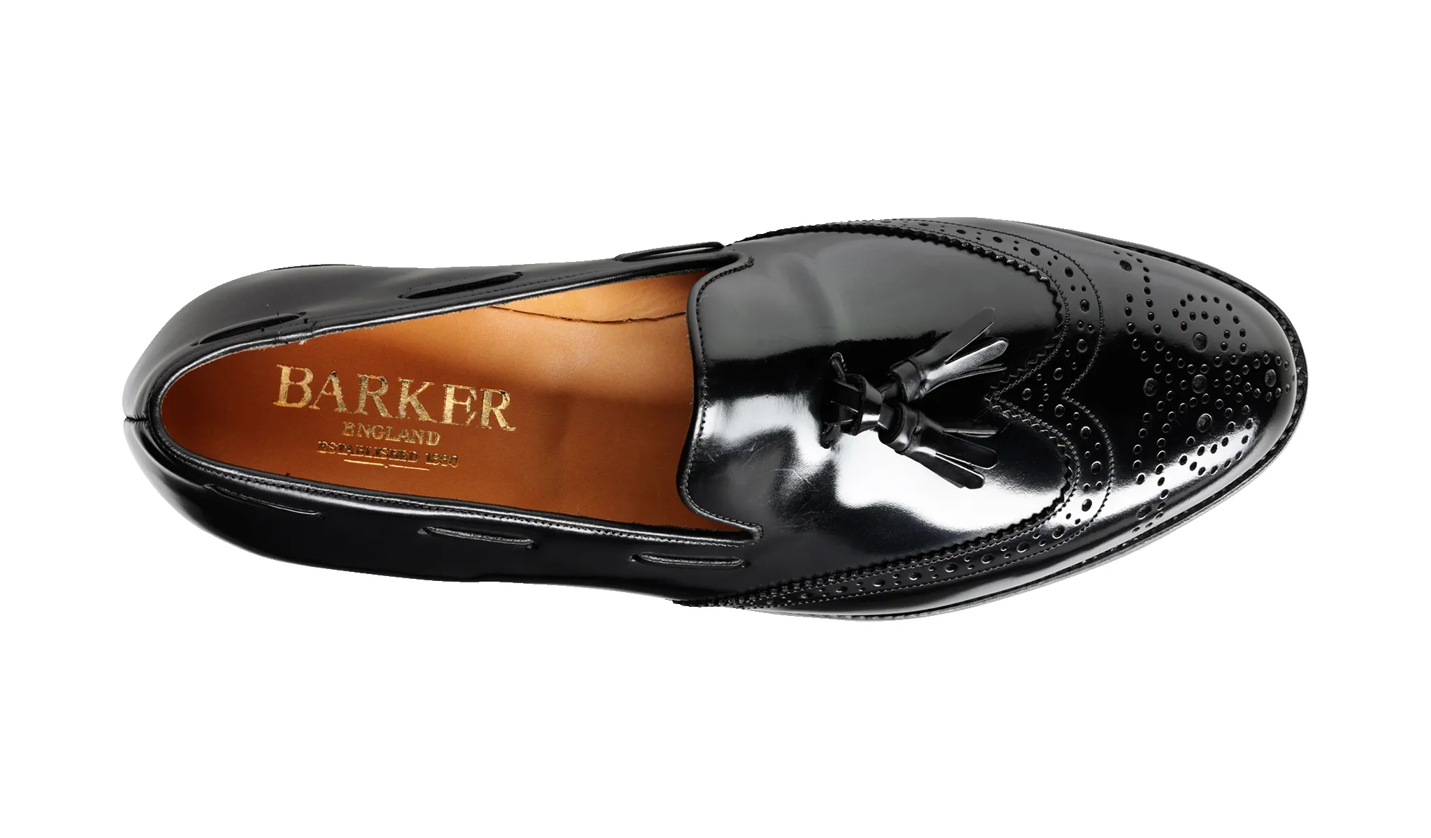 Clive - Black Hi-Shine sold by Barker Shoes product image thumbnail 3