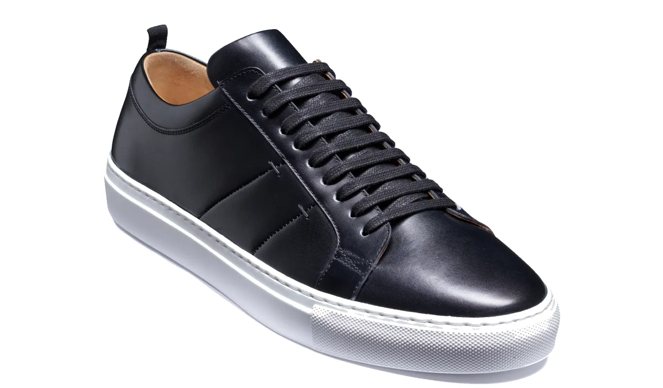 Greg - Black Calf White Sole sold by Barker Shoes