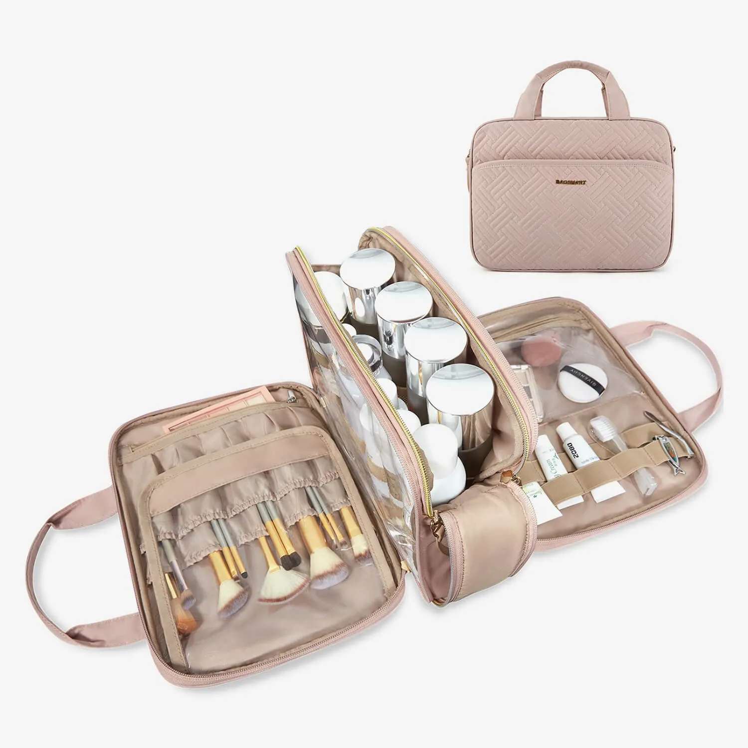 Travel Water-resistant Makeup Organizer Bag sold by Bagsmart product image thumbnail 4