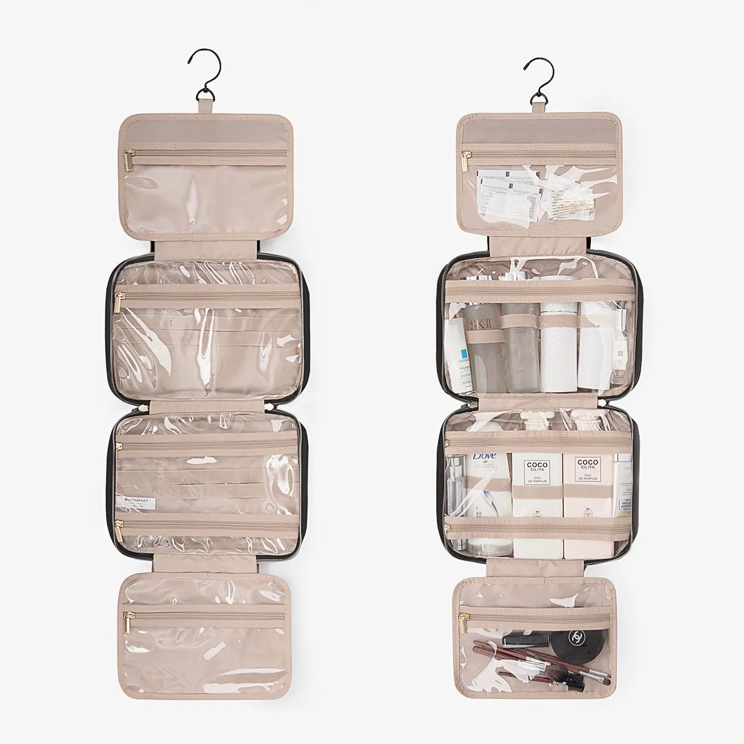 Bonchemin Black The Space Saver Toiletry Bag sold by Bagsmart product image thumbnail 2