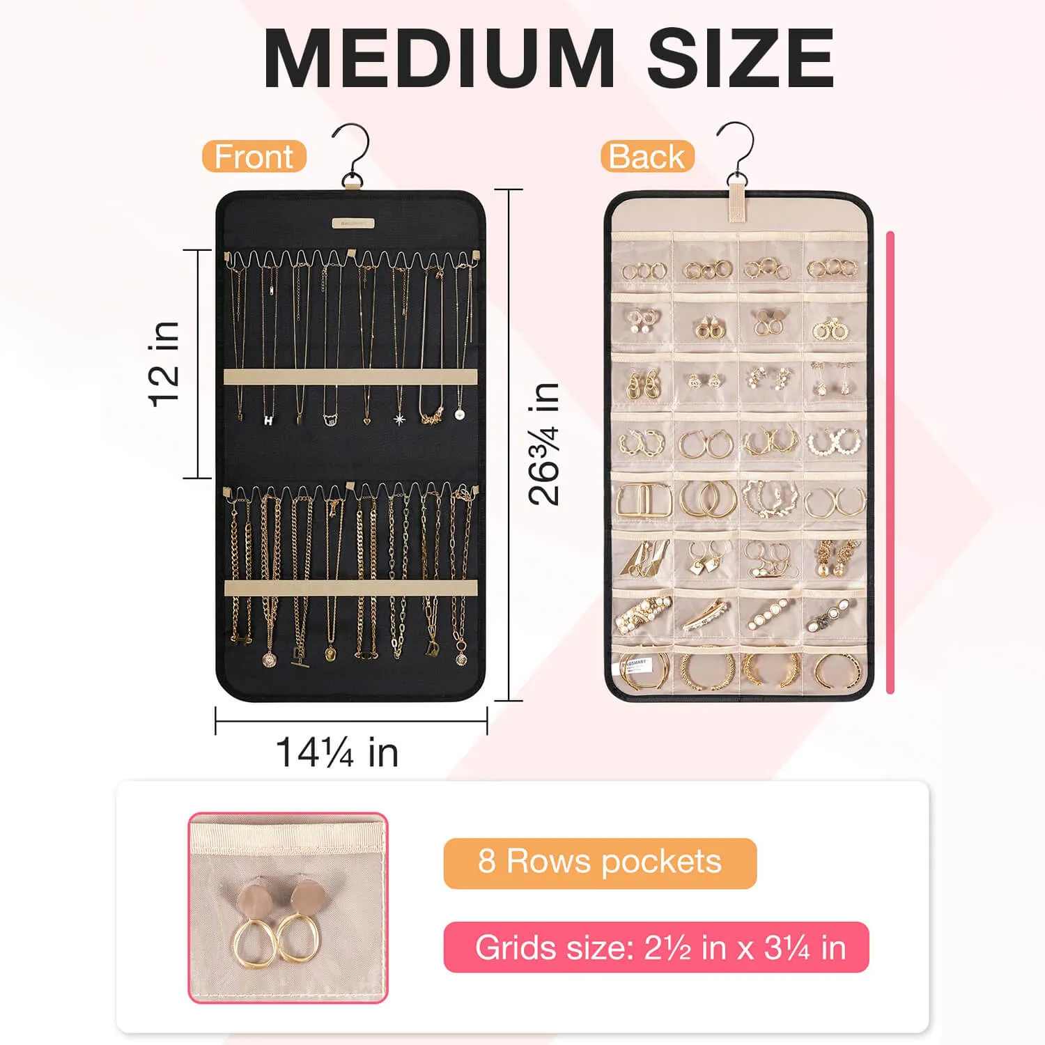 Hanging Jewelry Organizer sold by Bagsmart product image thumbnail 5