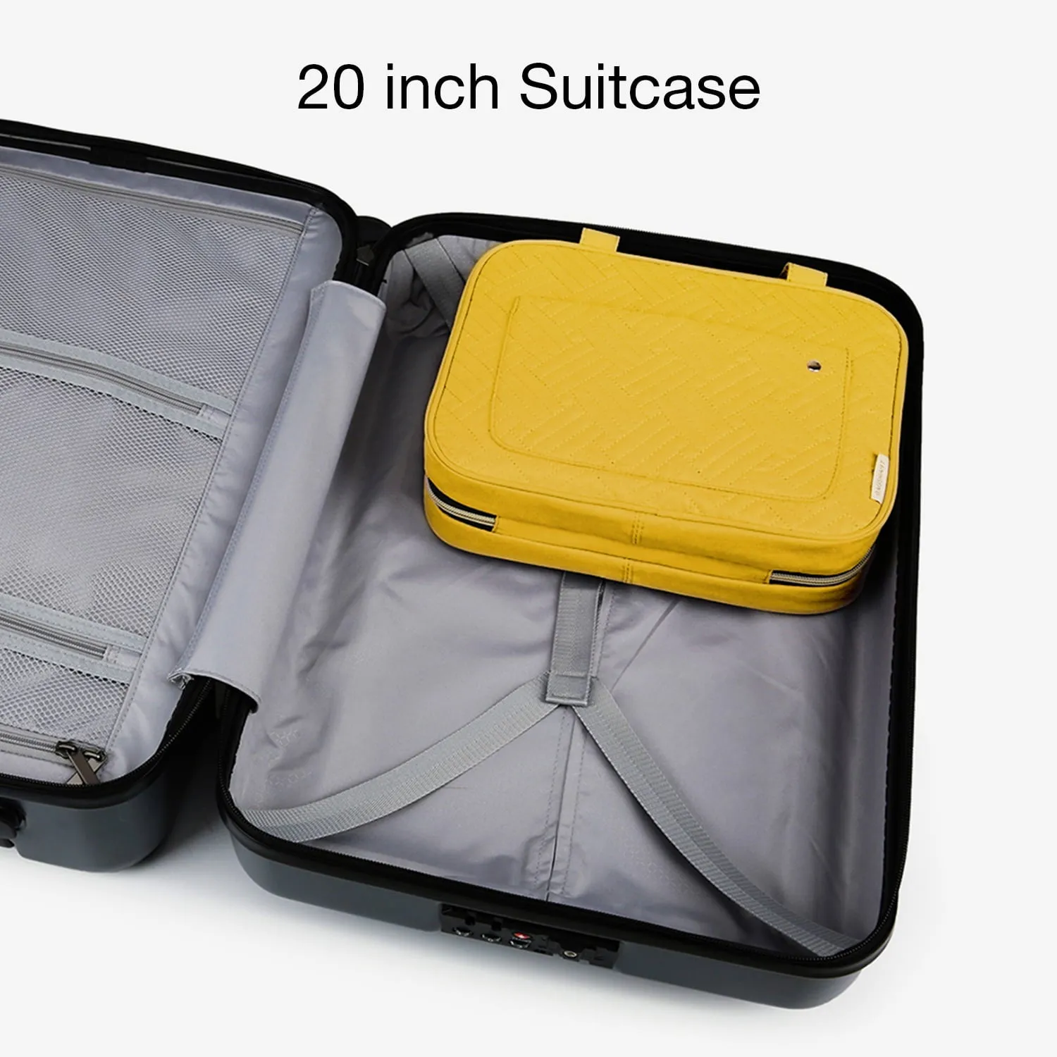 Bonchemin Yellow The Space Saver Toiletry Bag sold by Bagsmart product image thumbnail 3