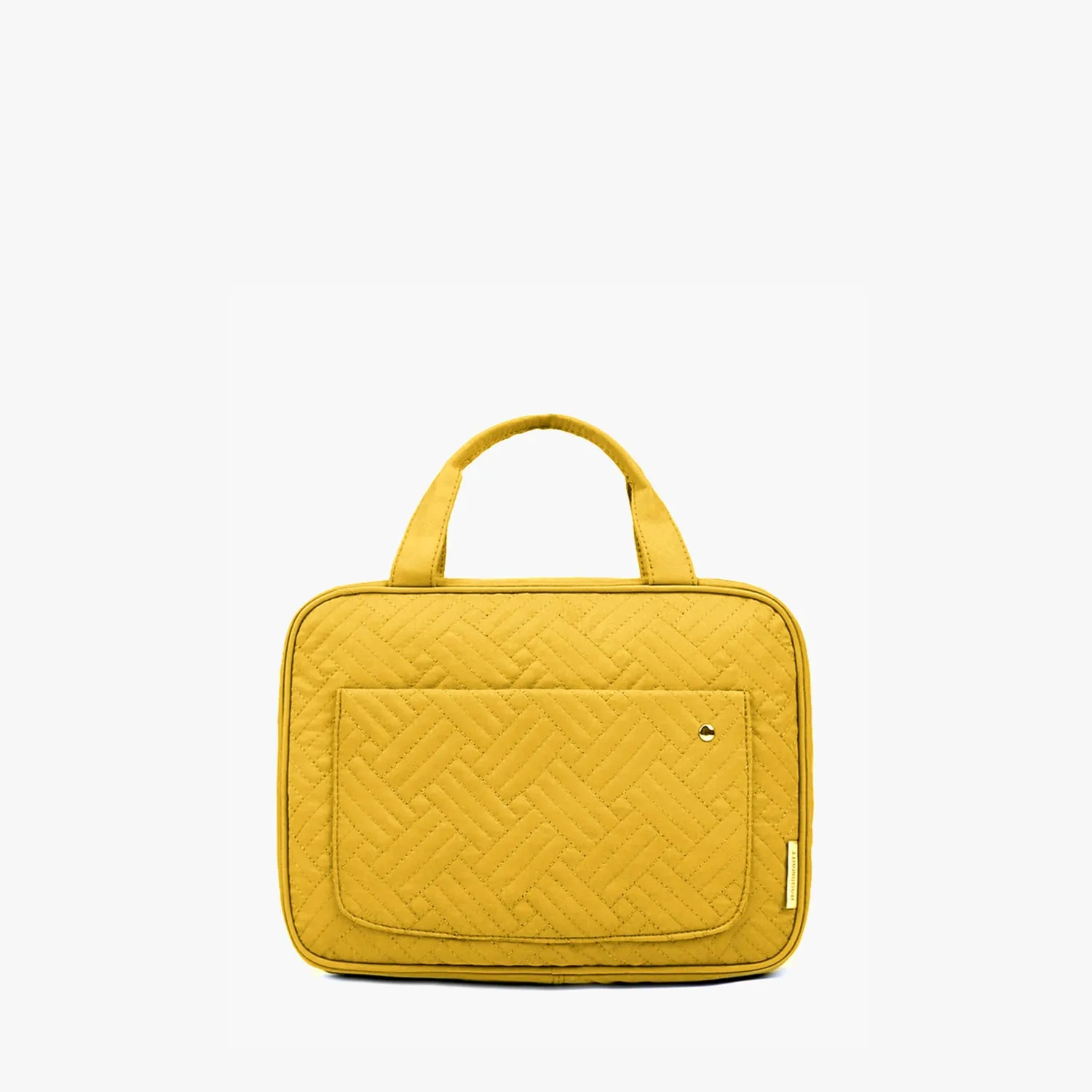 Bonchemin Yellow The Space Saver Toiletry Bag sold by Bagsmart