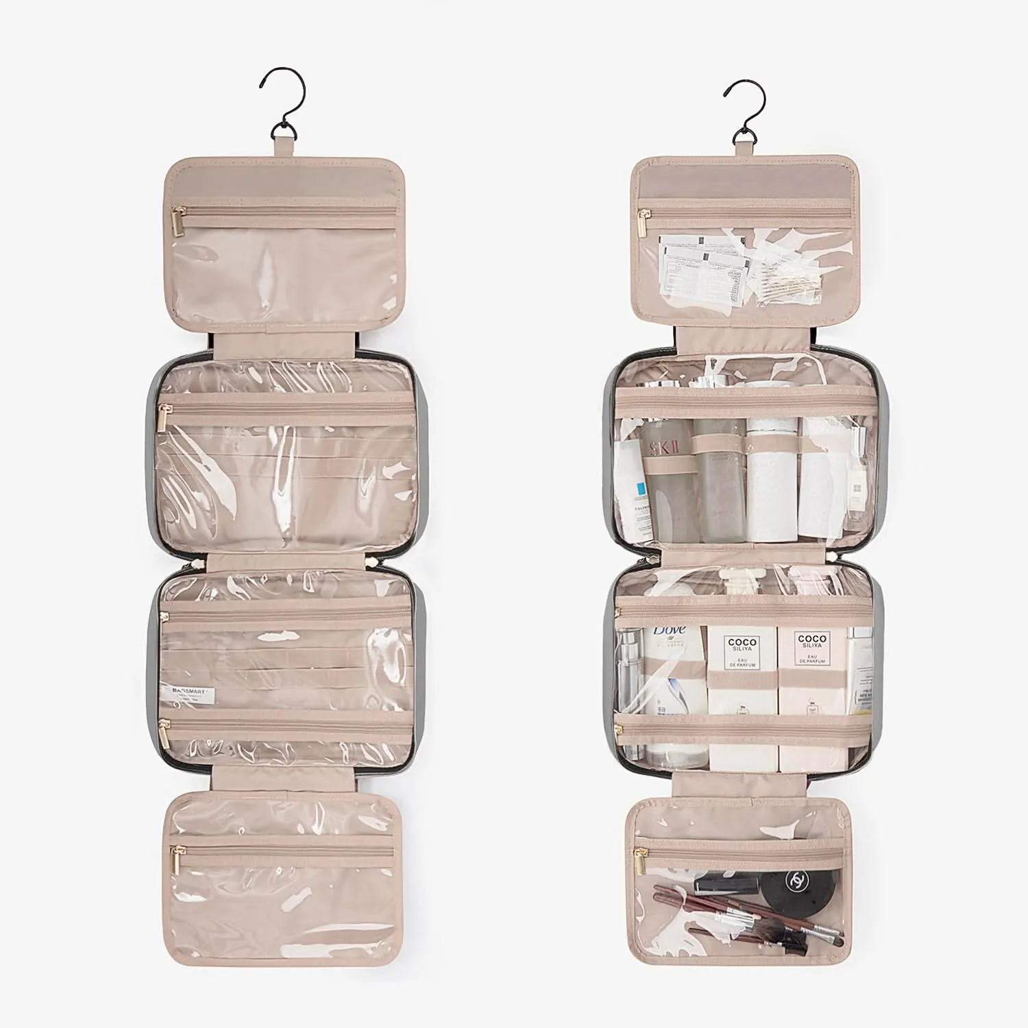 Bonchemin Grey The Space Saver Toiletry Bag sold by Bagsmart product image thumbnail 2