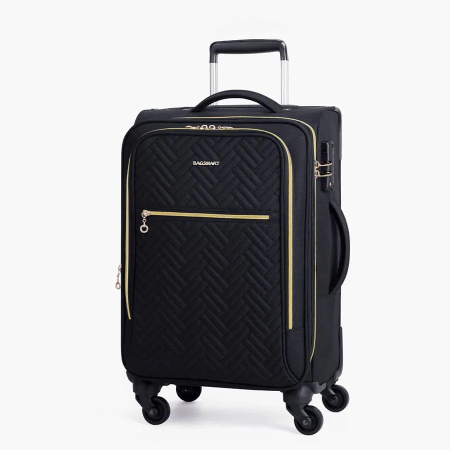 20 Inch Bonchemin Quilted Business & Travel Suitcase sold by Bagsmart product image thumbnail 4