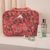 Bonchemin Red Floral The Space Saver Toiletry Bag sold by Bagsmart
