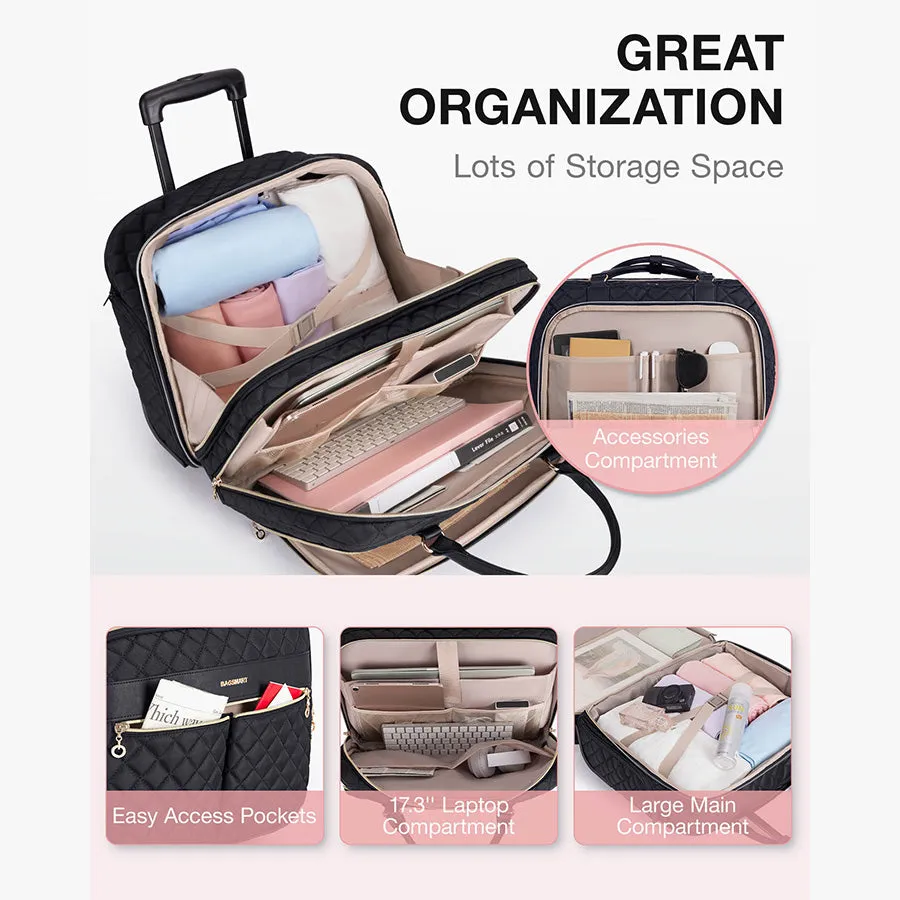 Carry-on Rolling Laptop Briefcase sold by Bagsmart product image thumbnail 4
