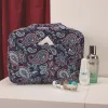 Bonchemin Red Paisley The Space Saver Toiletry Bag sold by Bagsmart
