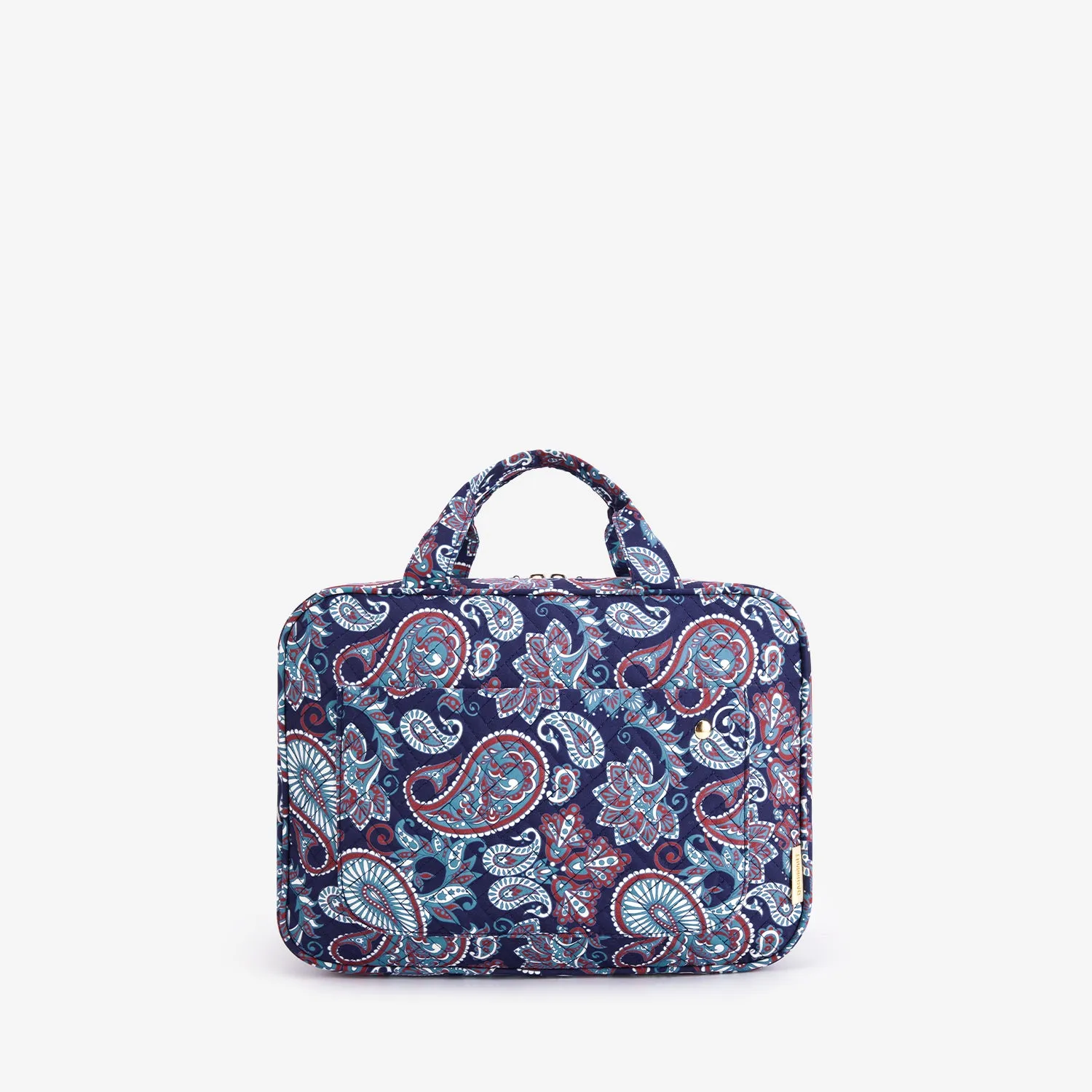 Bonchemin Red Paisley The Space Saver Toiletry Bag sold by Bagsmart