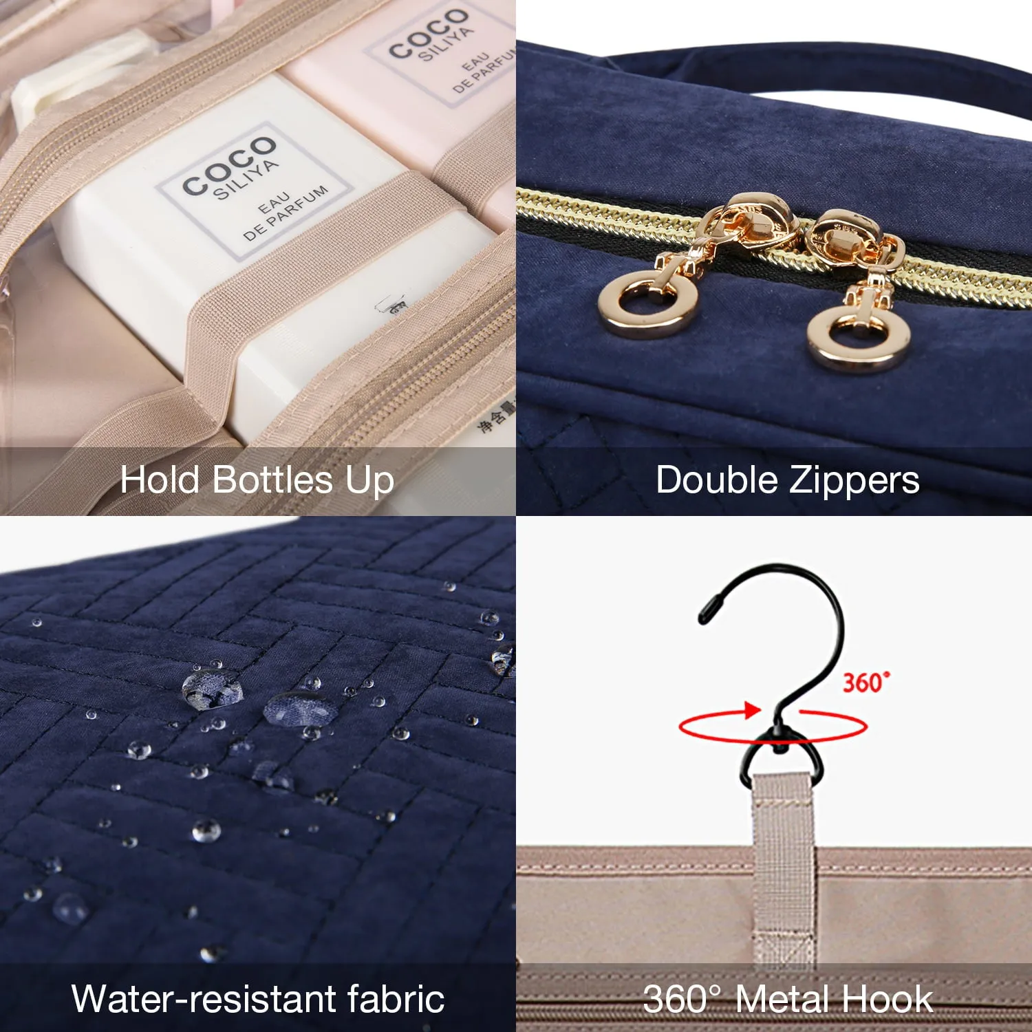 Blue Toiletry Bag sold by Bagsmart product image thumbnail 4