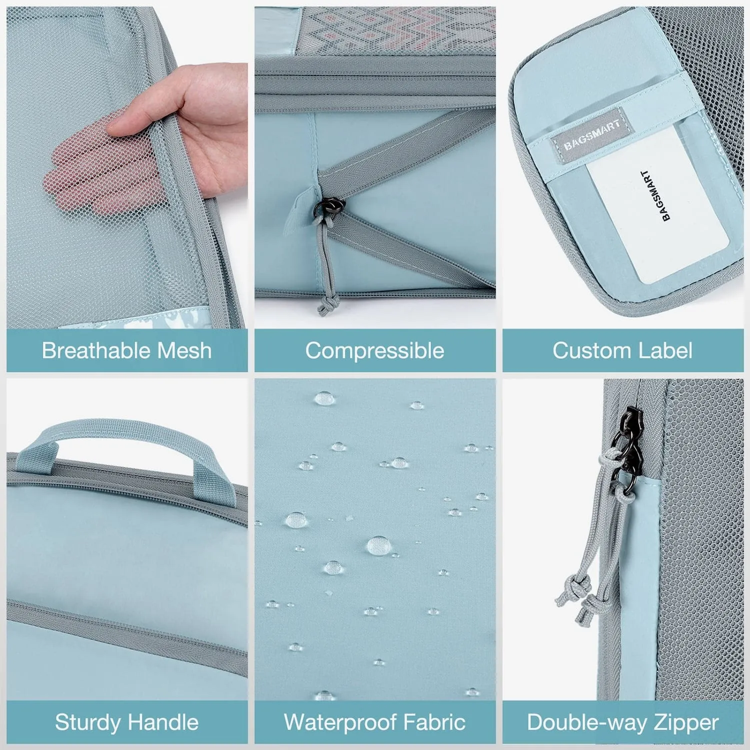 Compression Packing Cubes Part of Faro Travel Set sold by Bagsmart product image thumbnail 5
