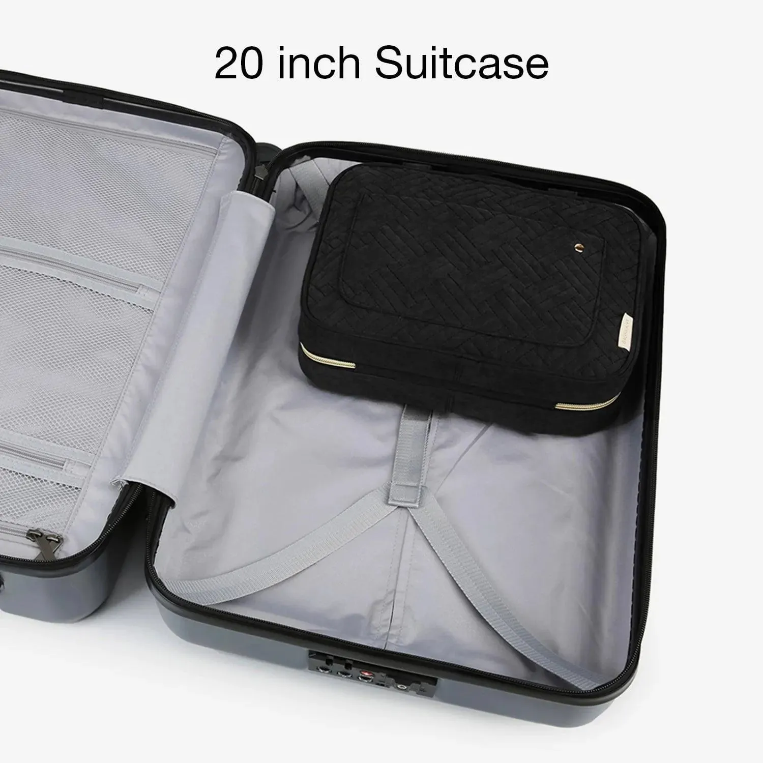 Black Toiletry Bag sold by Bagsmart product image thumbnail 3