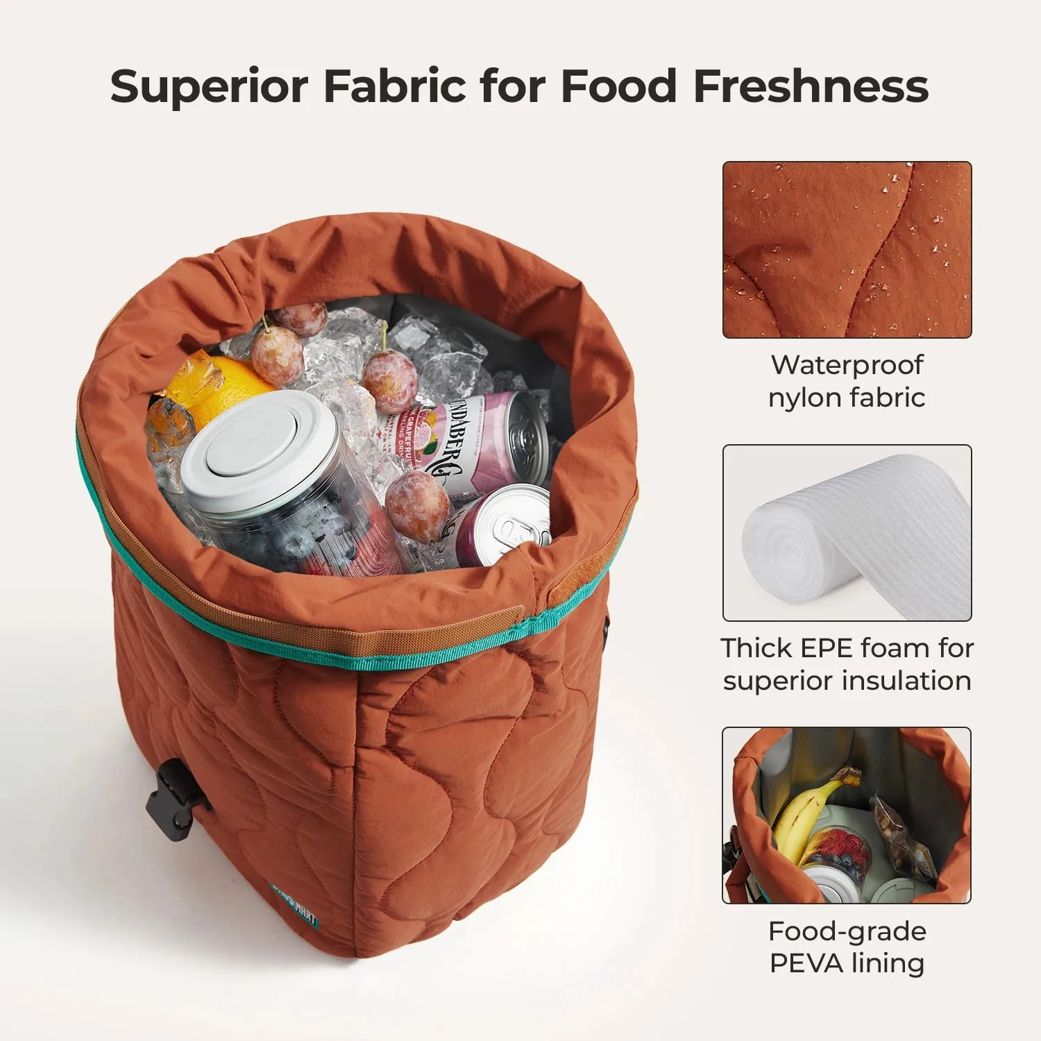 Paz Roll Top Lunch Bag sold by Bagsmart product image thumbnail 3